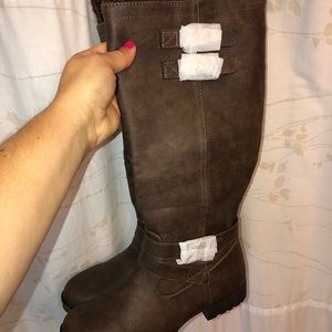 Never worn wide calf boots